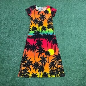 American Vintage Multicolor Palm Tree Maxi Dress
